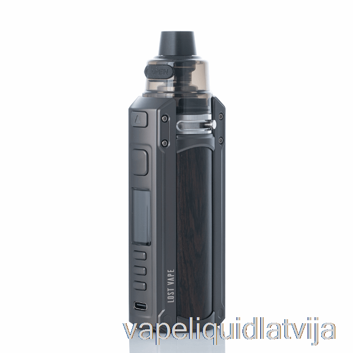 Pazaudēts Vape Ursa Quest 100w Pod Mod Komplekts Gunmetāla / Melnkoka Koka Vape šķidrums